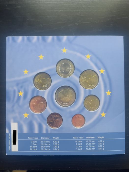 Carteira moedas euro set Grécia 2004 - Jogos Olímpicos