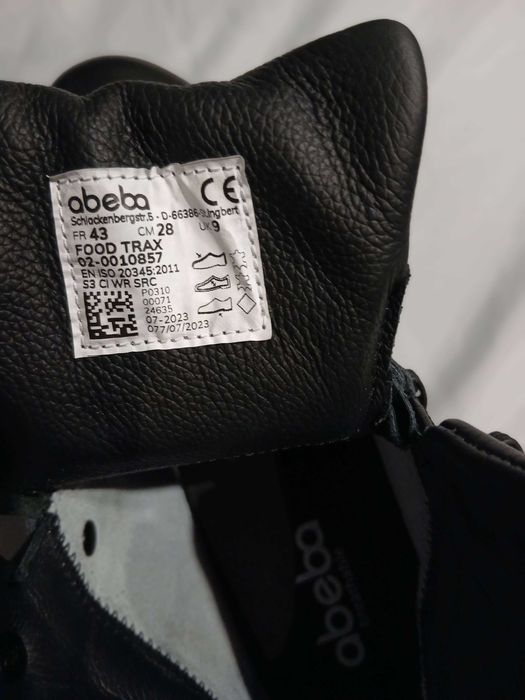 Buty robocze 43 Abeba Food Trax 857 S3 czarne