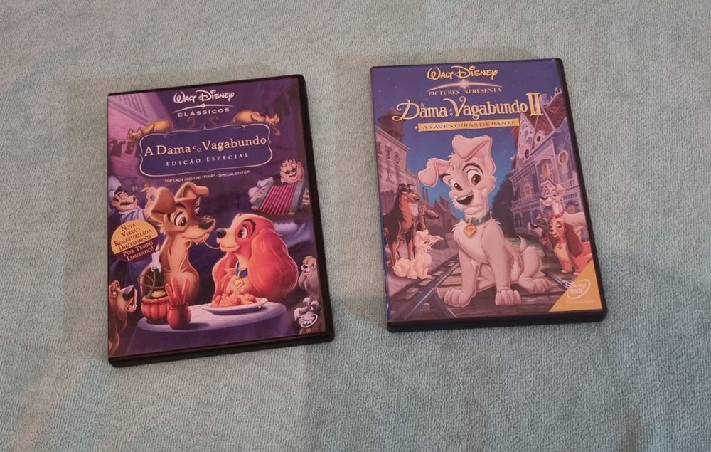 DVDs infantis Dama e Vagabundo