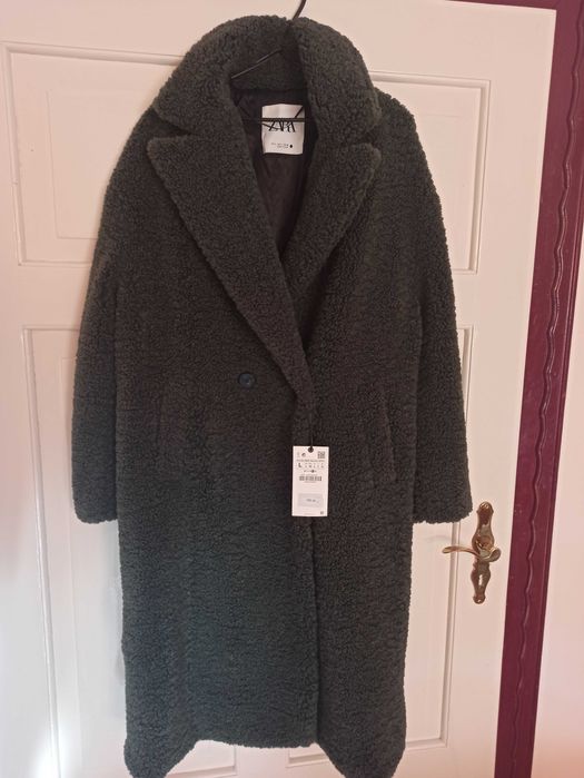 Płaszcz ze sztucznego baranka Zara rozm. L Nowy! Okazja!