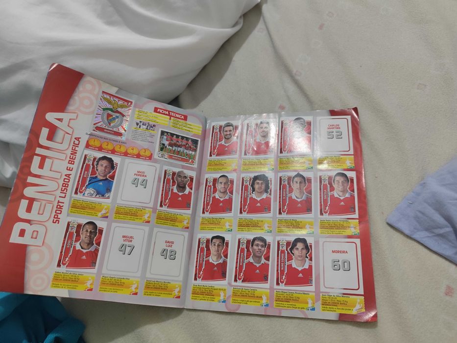 Caderneta Super Liga Futebol 2009/2010 incompleta excelente estado