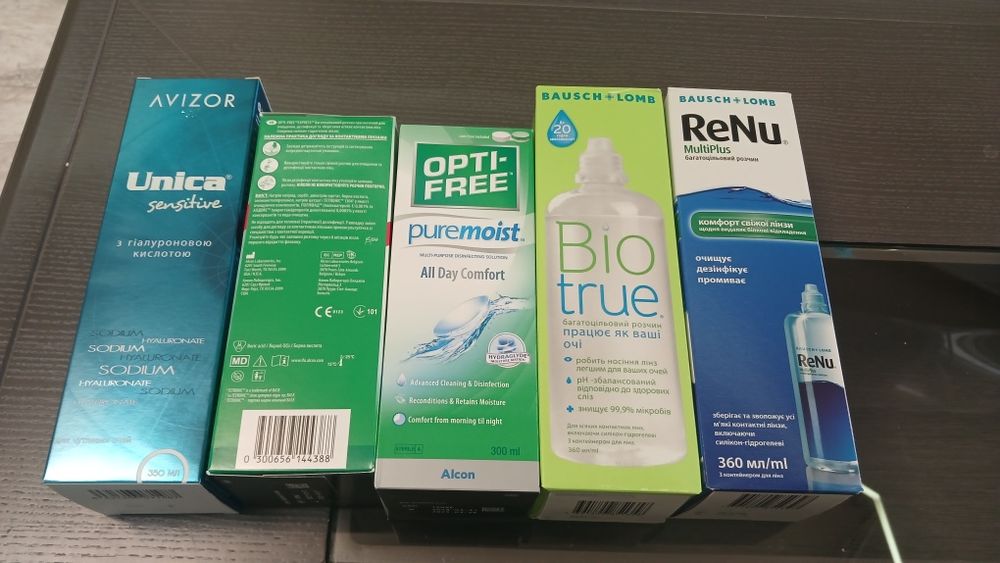 Розчини для контактних лінз Renu Biotrue Optifree