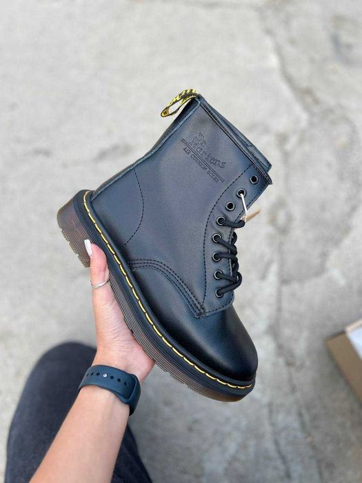 Черевики Dr. Martens 1460 Logo Classic premium БЕЗ ХУТРА