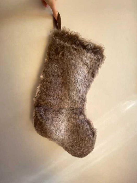 Bota de Natal de Pêlo para Pendurar