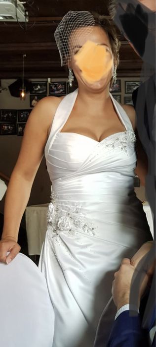 Suknia ślubna Agnes, rozmiar 38 + ozdoby