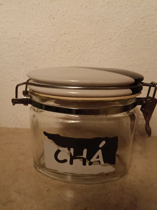 Frasco vidro para chá