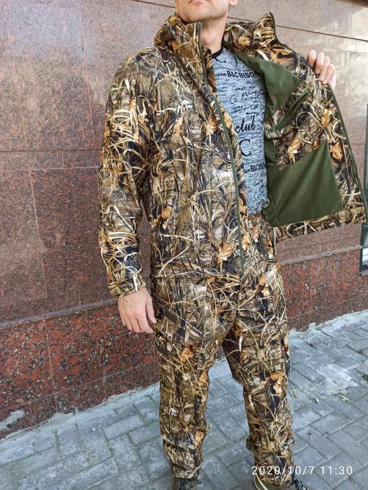Костюм для охоты или рыбалки/ демисезон - весна/Хантер/камуфляж/