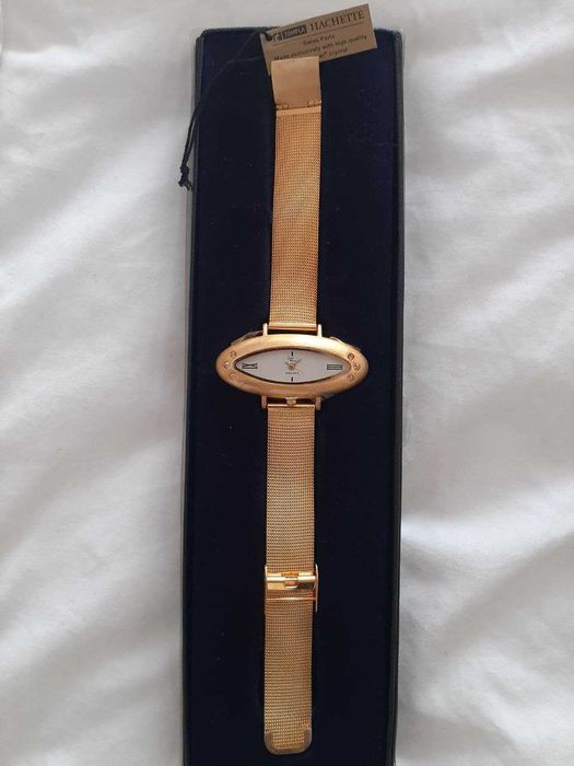 Relogio senhora Dourado - Jewel Watch - Swarovski crystal