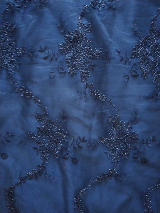 Conjunto saia e top de gala/cerimónia trabalhado