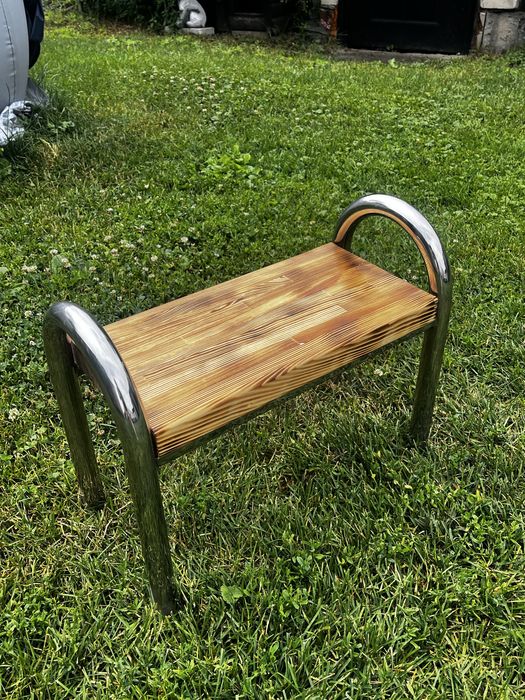 Стільчик_лавка з нержавіючої сталі