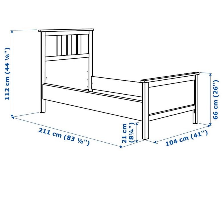 Cama de solteiro IKEA HEMNES