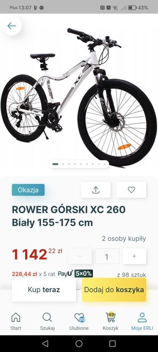 Nowy rower gorski xc 260.