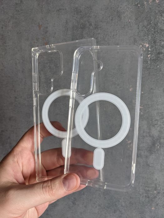 magsafe s22 s23 s24 чехол прозорий чохол для на samsung s25 ultra