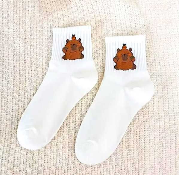 Kapibara śliczne skarpetki Kawaii rozmiar uniwersalny