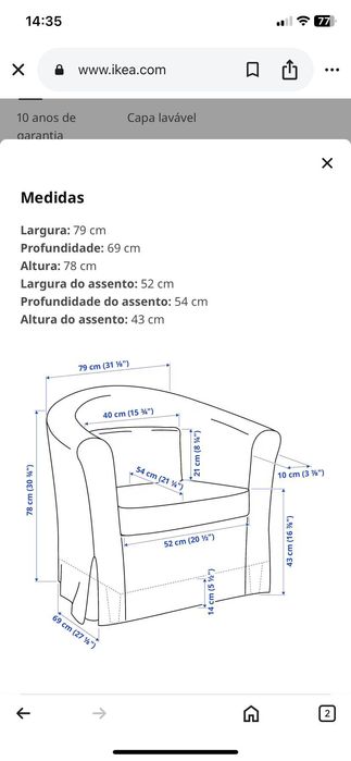 Poltrona / sofá beje