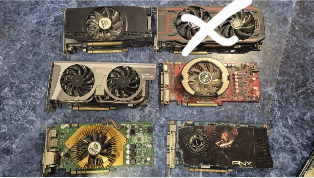 Відеокарти не робочі Gtx 960Т Gtx 560 Gtx 460...