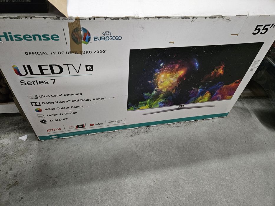 Tv Hisense H55UTB Avariada