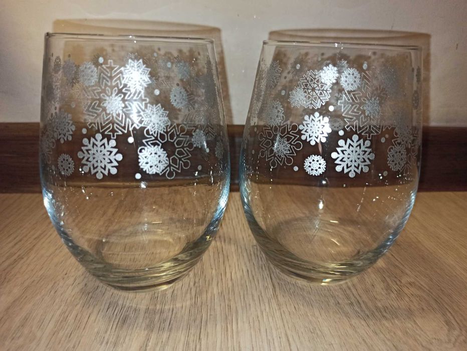 szklanki 4 szt. 0,5 l świąteczne