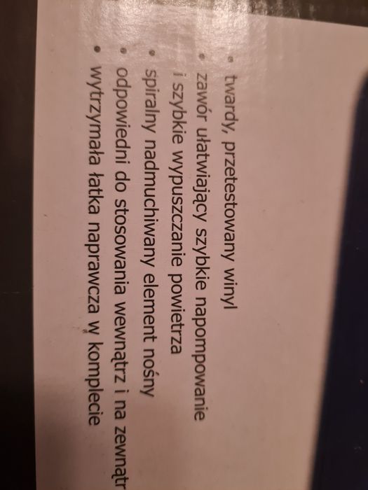 Materac jednoosobowy dmuchany nowy