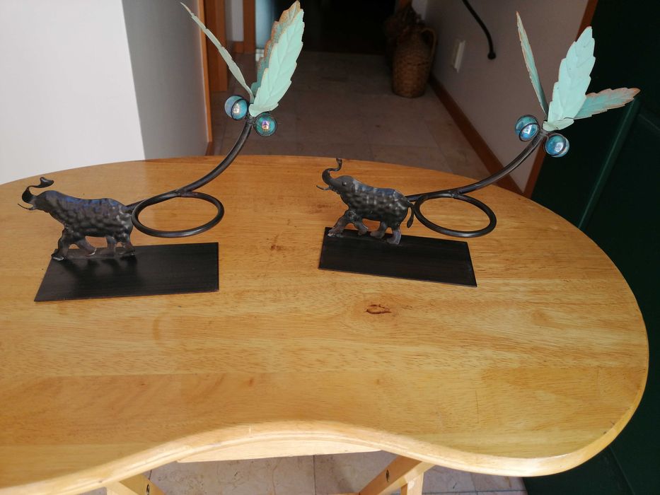 Candelabro art deco 2 muito bom estado. Vintage.