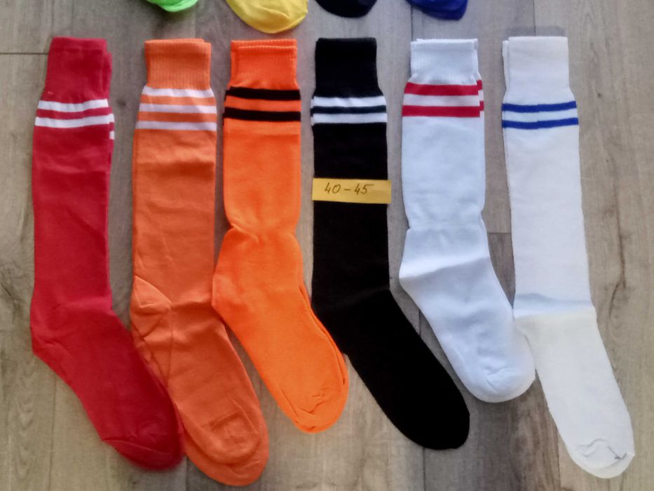 Акция! - Гетры футбольные размеры 40-45 ТОНКИЕ, в ассорт.,цена за пару