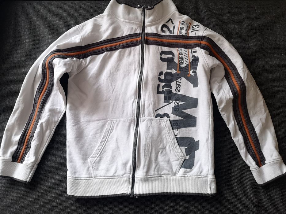 Biała chłopięca bluza rozmiar 158