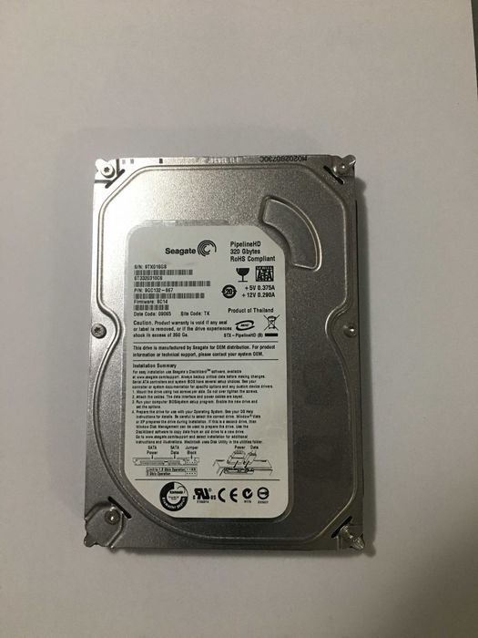 Disco Seagate Pipeline HD 320 GB