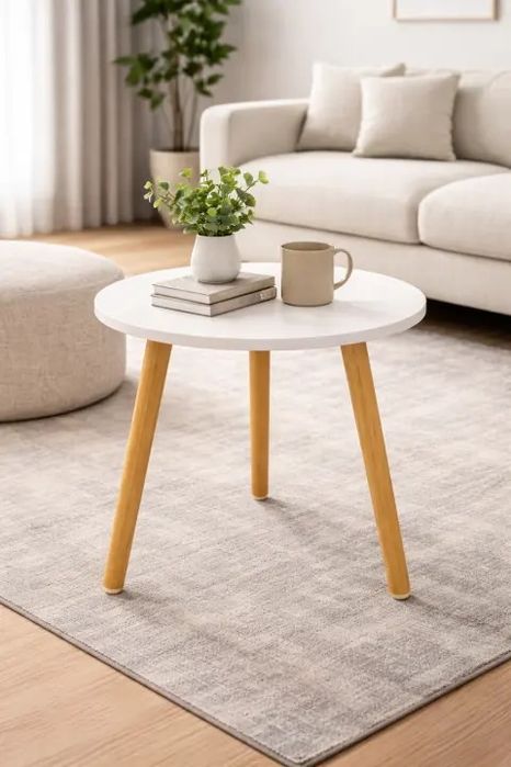 Столик інтер'єрний круглий DASH-1201 40х40х55 см Дерево