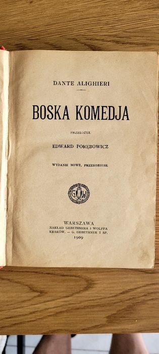 boska komedia ksiazka