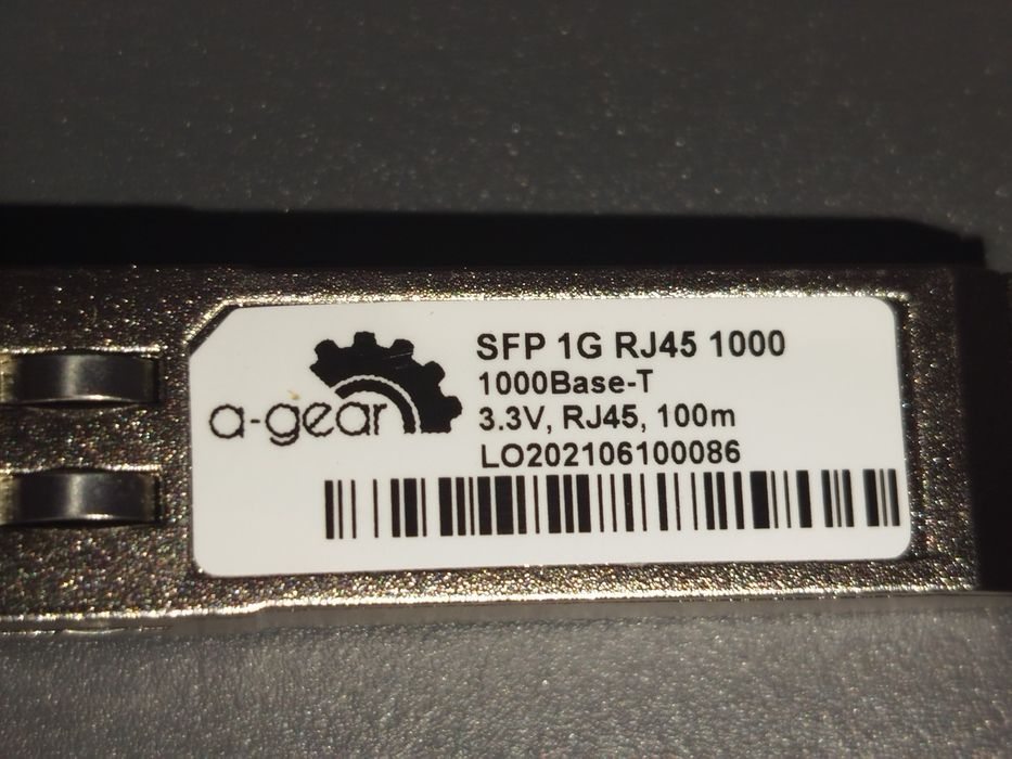 SFP- RJ45-10/100/1000TX