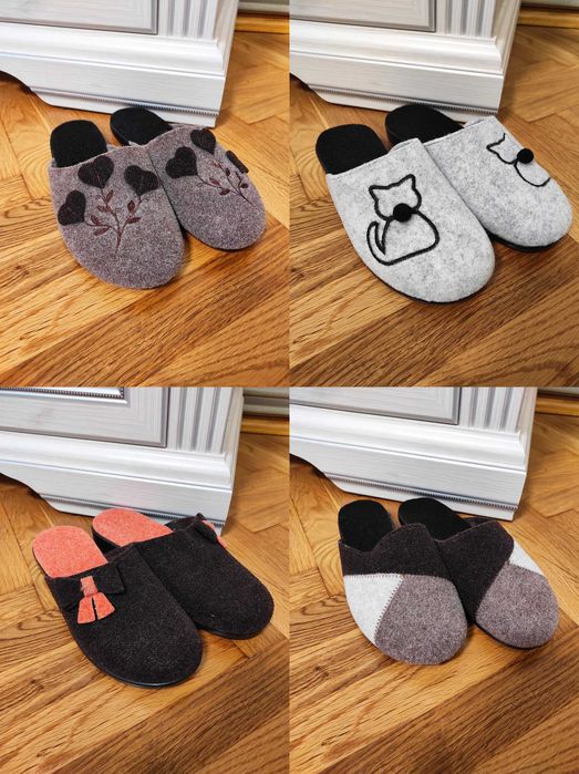 Жіночі Войлочні тапочки домашні  капці  фетрові войлочные повсть 36-41