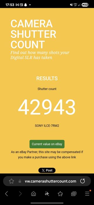 Aparat Sony Alpha A7rII + Grip