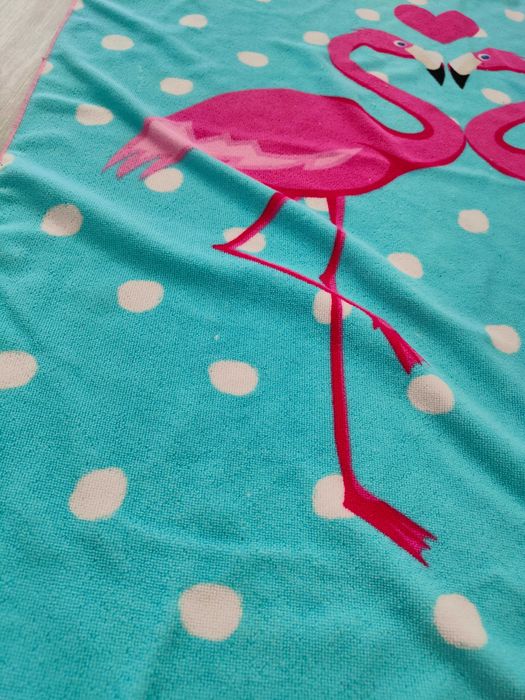 Ręcznik plażowy z flamingiem