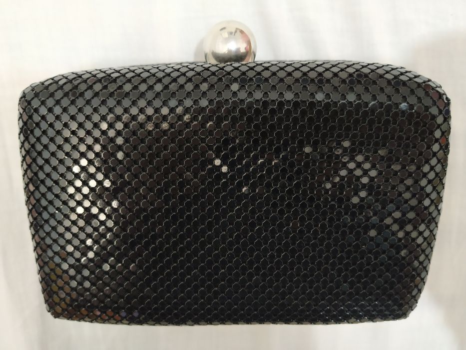 Torebka czarna metalowa koronka  Top Secret
