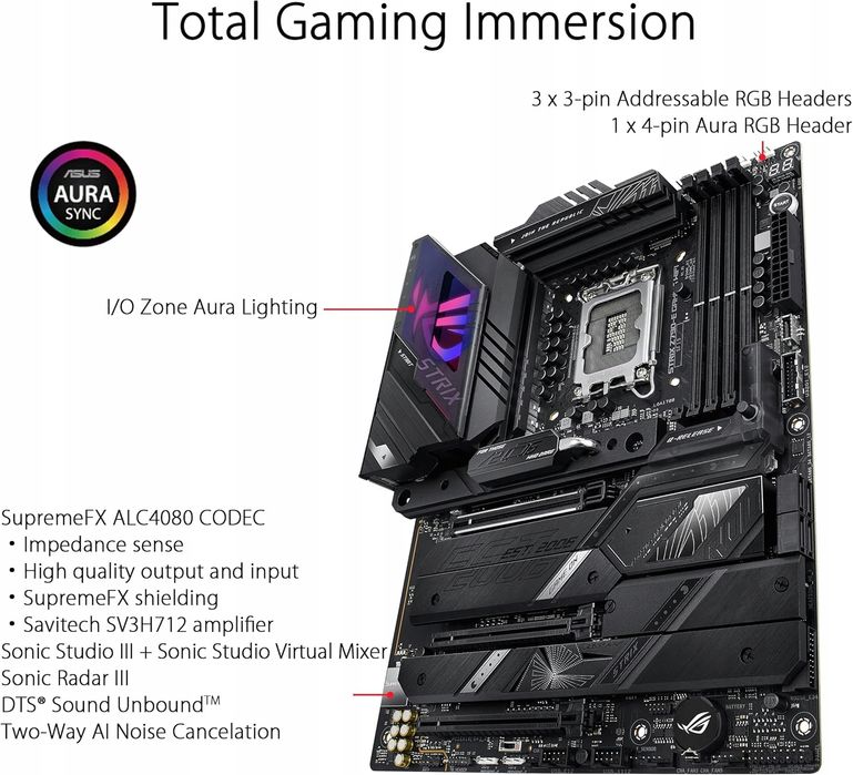 Płyta Główna Asus ROG Strix Z790-E Gaming WiFi LGA1700 DDR5 PCIe 5.0