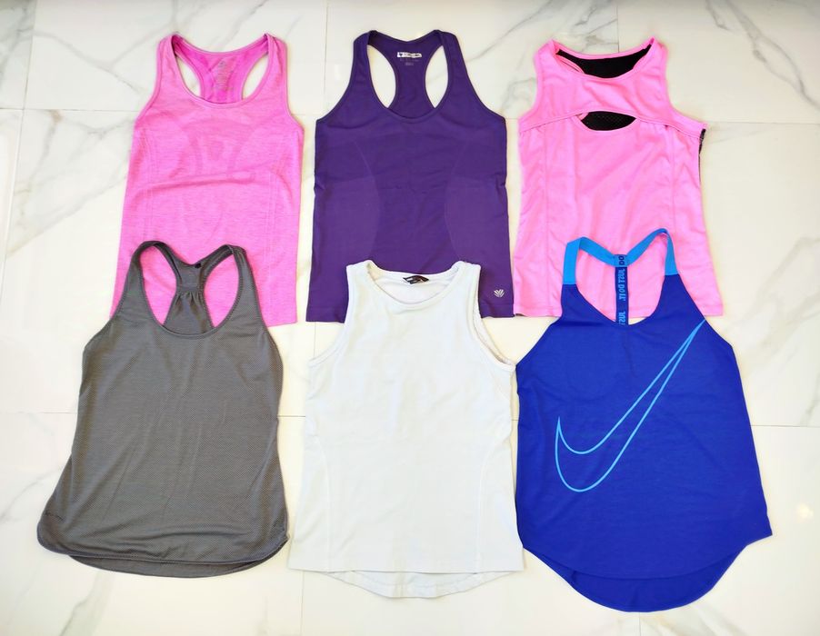 Nike ОРИГІНАЛ H&M Набор бесшовная спортивная майка девочке спорт топ