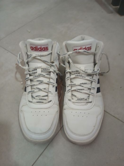 Jak nowe adidasy Hoops 2.0 Mid białe r.44