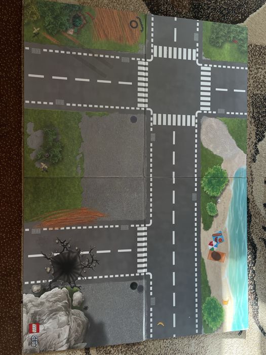 Dwustronna Plansza mata lego city do zabawy