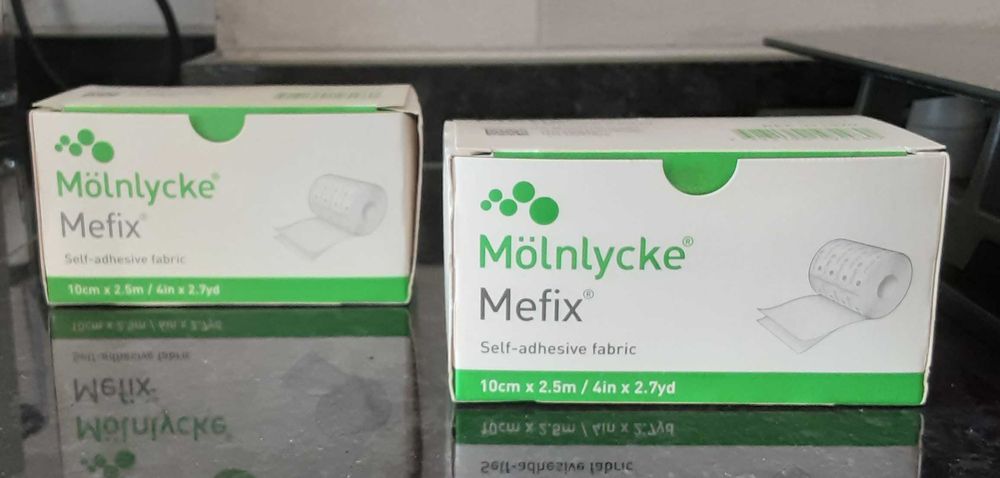 2 Packs de Adesivos Mefix Mölnlycke 10 cm x 2,5 m (NOVOS!)