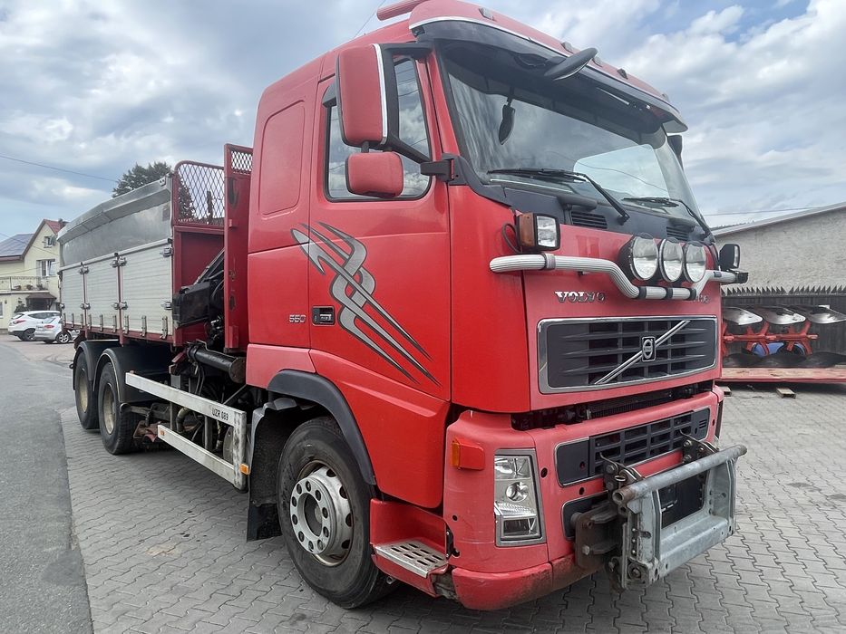 VOLVO FH16 6x2 550 KM wywrotka hds HIAB 6x4, Schmidt specjalny