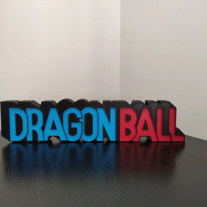 Logo DragonBall Retro Impressão 3D