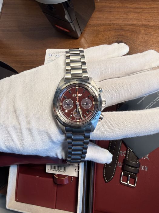 Relógio Seiko Prospex Speedtimer Bordeaux - Edição Limitada