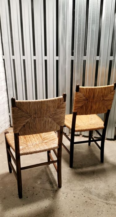 Krzesła insp.Bauche nr 19, proj. Charlotte Perriand, Francja 60'