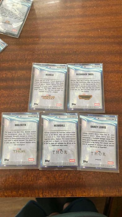 Karty Marvel Topps Chrome Zestwa 15 kart