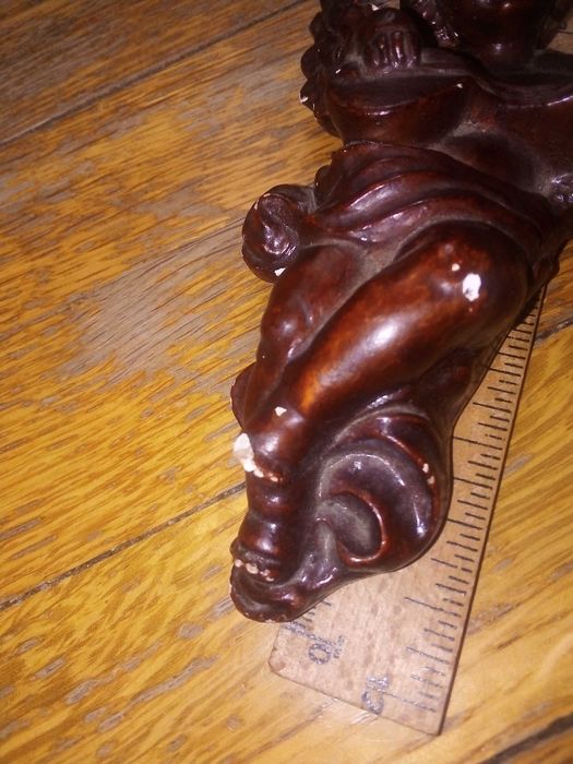 Figurka Aniołek grający na mandolinie (13cm) - stan nieidealny