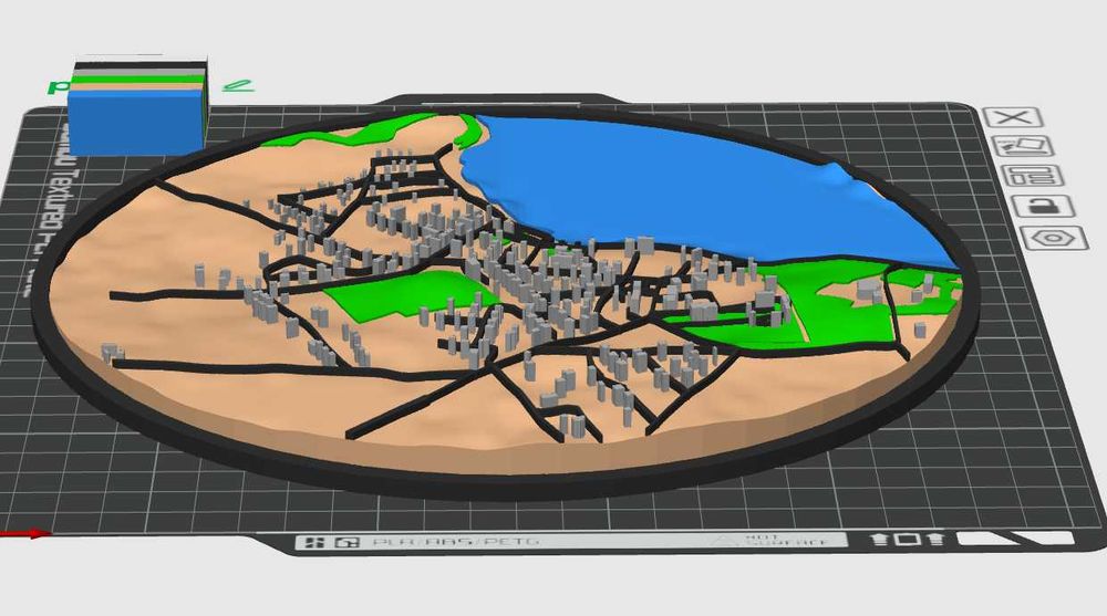 Wydrukowana Mapa dowolnego miejsca na świecie 3D