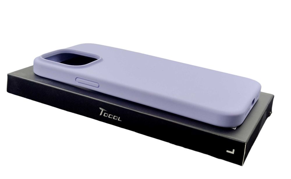 TOCOL Etui fioletowe Iphone 13 pro MAX 6.1" + dodatki