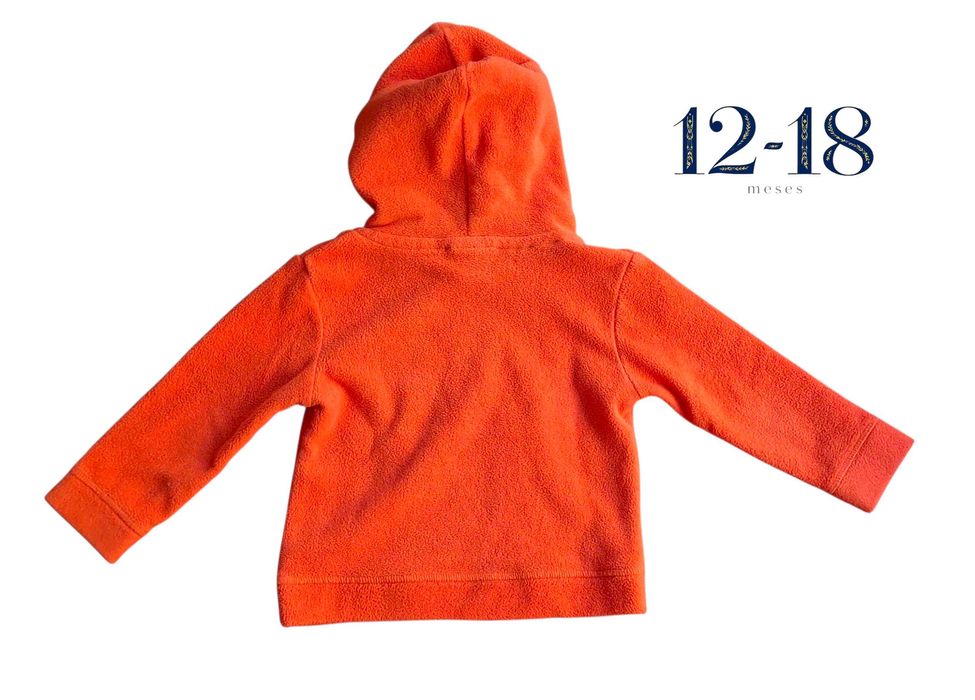 Camisola Capuz Vermelha Zippy 12-18 meses