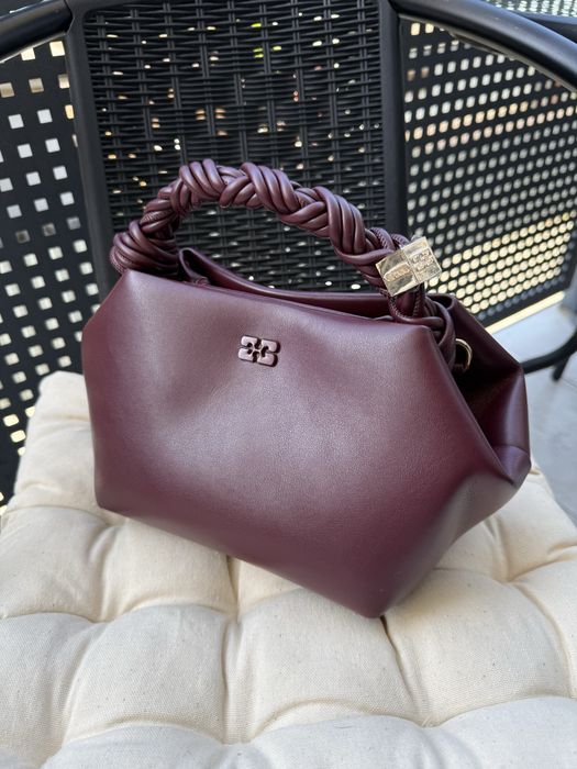 Жіноча сумка Ganni BURGUNDY SMALL нова