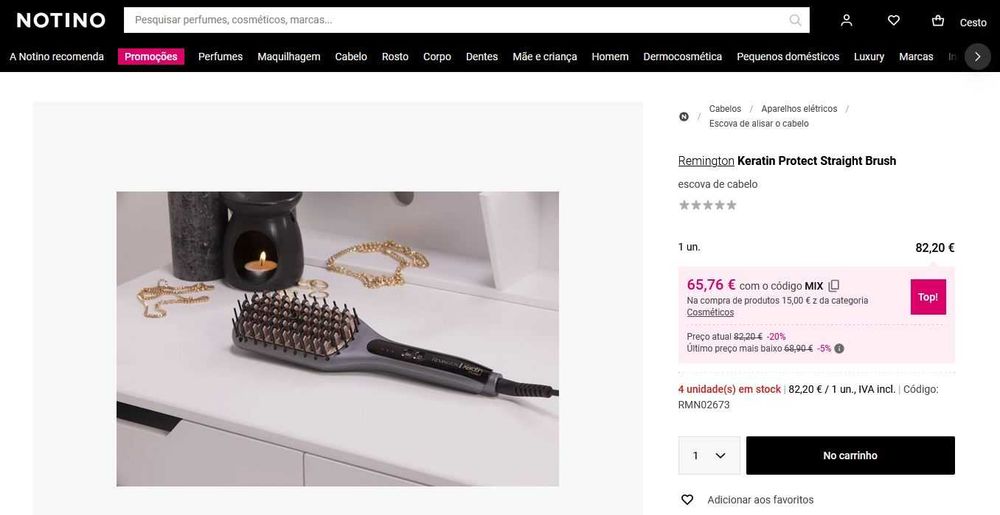 [NOVO] Escova Alisadora REMINGTON Cb7480 [65€ nas lojas]